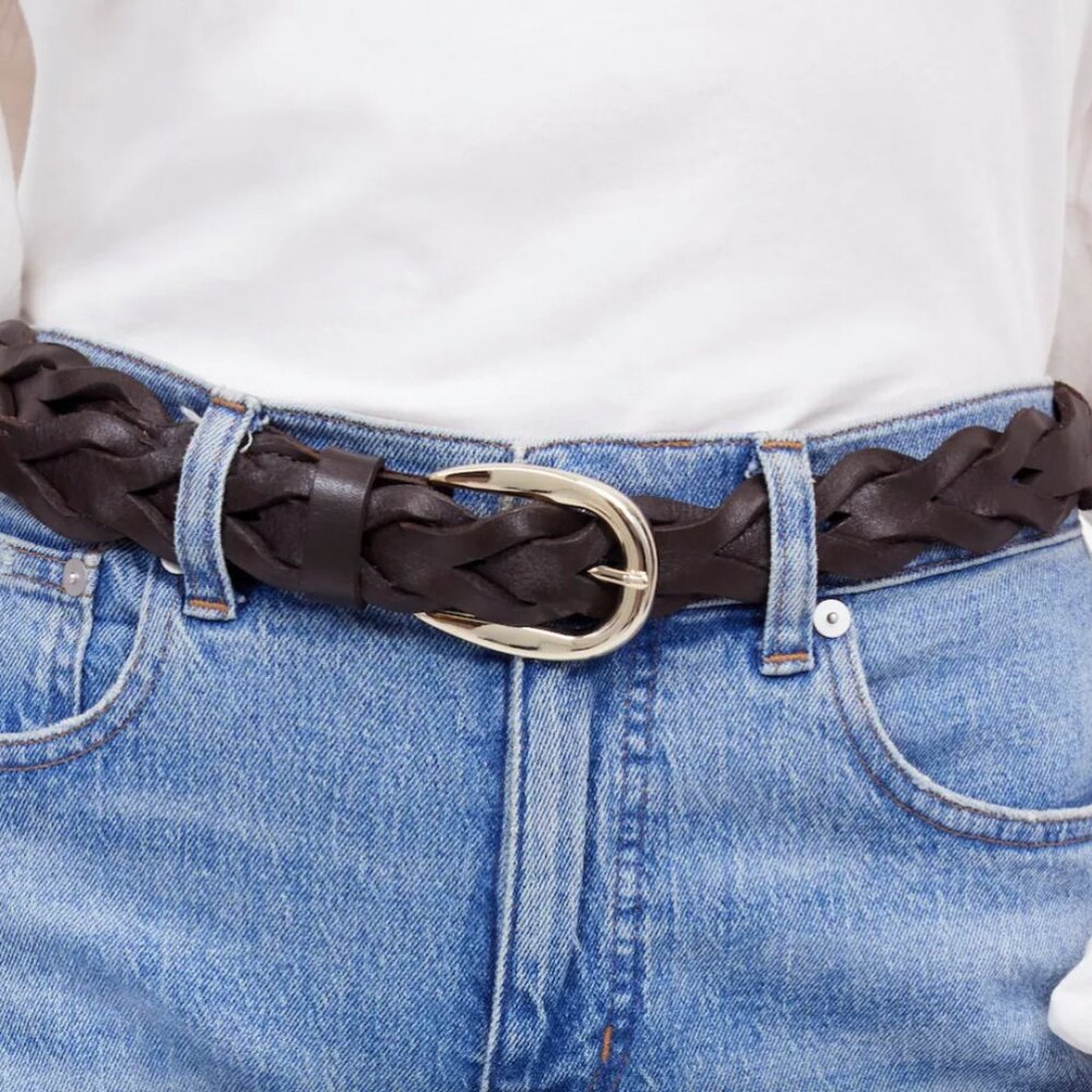 NWT Madewell Braided Leather Belt